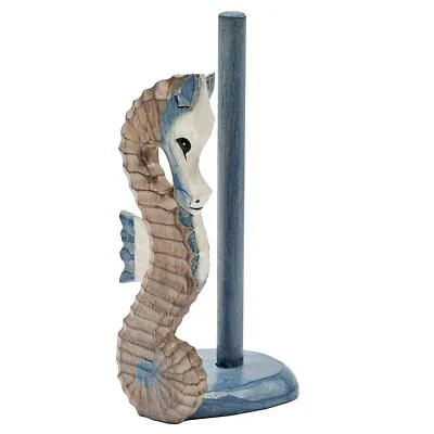 Seahorse Toilet Roll Holder Nautical Paper Tissue Kitchen Roll Holder Free Stand • £25.95