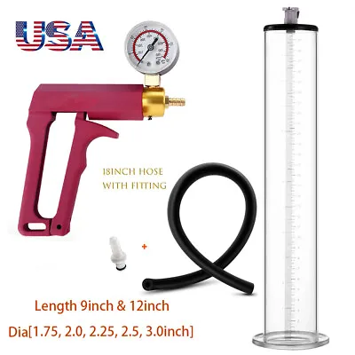 Men Male Penis Pump Male Enhancer Enlarger Enlargement Cylinder Hand-Pump For ED • $18.69