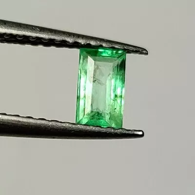 0.35 CT - Natural Zambian Emerald Octagon Shape Nice Luster Green Gem - 4387 • $7.99
