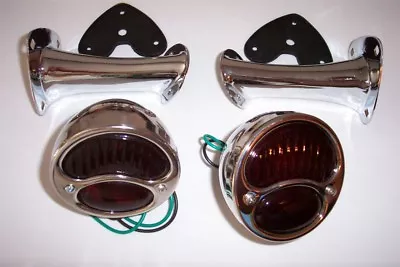 1928-1931 Model A Ford Light Kit Stainless Right Lights With Glass Lens. • $74.95