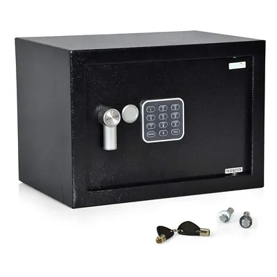 SereneLife Fireproof Electronic Digital Combination Safe Box With Keys(Open Box) • $47.79