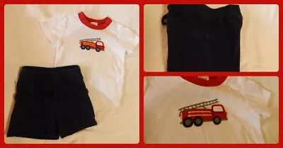 Infant Baby Boy Size 6-12 Gymboree Little Fireman Top & Shorts Outfit Summer • $5.99