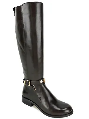 Michael Kors Women's Arley Riding Boots Dark Chocolate Brown Leather Size 5 M • $162.50