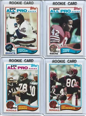 1982 Topps Football Complete Set 1-528-(L. Taylor RC/Lott RC/Montana/Payton) • $229