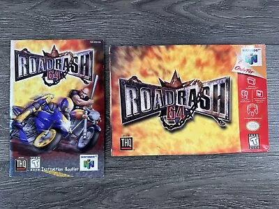 Road Rash 64 Nintendo 64 1999 Box And Manual Only Vintage • $35