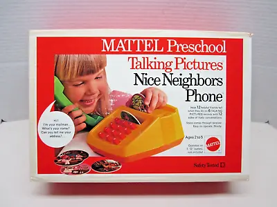 Vintage Mattel Preschool Talking Pictures Alphabet Phone Never Used • $42