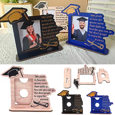 2024 Graduation Frame Picture Frame Wood Display Photos For Tabletop Ornaments • $20.98