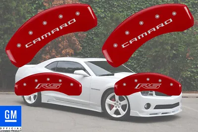 2010-2015 Chevy  Camaro RS  LS LT Front Rear Red MGP Brake DIsc Caliper Covers • $289