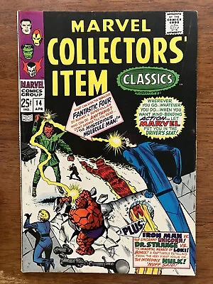 MARVEL COLLECTORS' ITEM CLASSICS # 14 VF+ 8.5 Square Spine ! Newstand Colors ! • $15