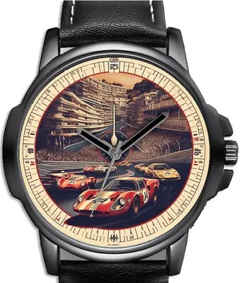 Retro Monte Carlo Racers Racing Unique Art Very Beautiful Rare Wrist Watch • $58.98
