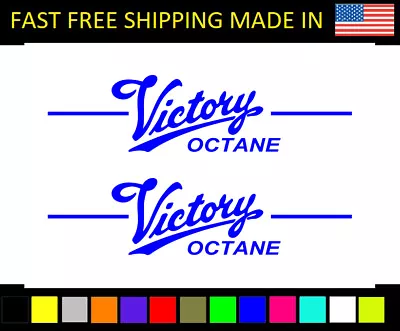 Victory Octane Decals Gas Tank USA Stickers Motorcycle Motorcycles • $24.99