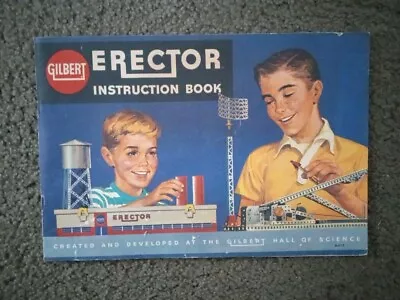 Gilbert Erector Set 1959 Instruction Manual Book Extensive Edition  • $19.50