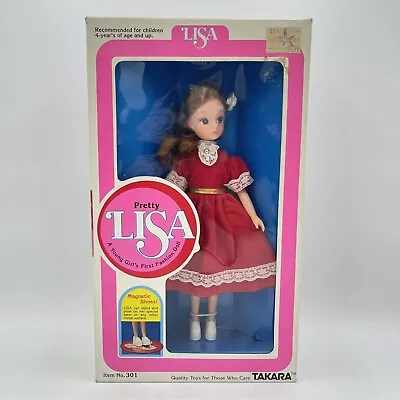 Vintage Takara Japan 8.5” Pretty Lisa Doll - 302 - New Open Box 1970s Licca Lori • $199