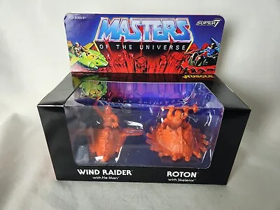 Masters Of The Universe MUSCLE Roton Wind Raider HE-MAN SKELETOR Super7 L9 • $21.50