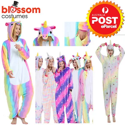 $23.95 • Buy Rainbow Unicorn Onesie0 Adult Unisex Kigurumi Cosplay Costume Pyjamas Pajamas