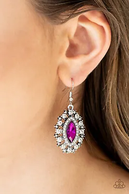 Long May She Reign Pink Earrings Paparazzi NWT • $3