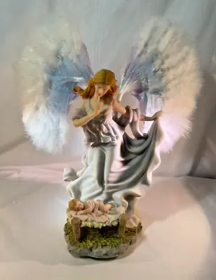 Mechanical Angel With Baby Acrylic Resin Figurine With Feather Wings Parts Only • $21.25
