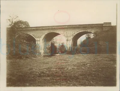 £12 • Buy Bridge Upper River Trent Staffs A Railway Viaduct Three Arc 1908 Orig Photo 4x3 