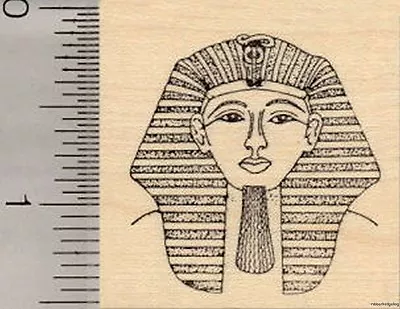 Egyptian King Tut Rubber Stamp Pharaoh Tutankhamun E1105 WM • $15