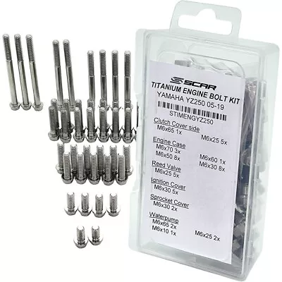 Scar Racing Yamaha YZ250 05-24 Titanium Engine Bolt Kit 43 PCS • $399.95