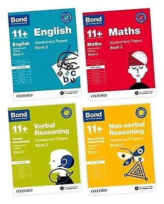 BOND 11+ English Maths Non-verbal Verbal Reasoning 10-11 Years 4 Books Set • £17.57