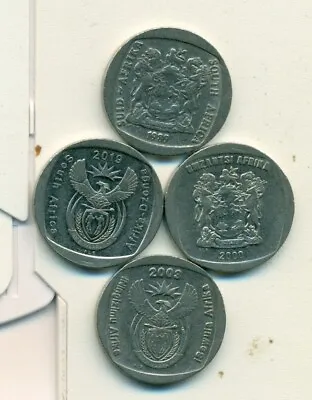 4 DIFFERENT 2 RAND COINS From SOUTH AFRICA - 1999 2000 2003 & 2019 (4 TYPES) • $3.99