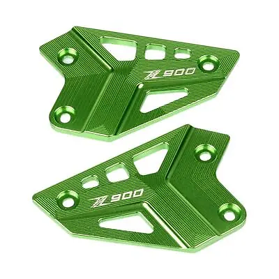 2 Pieces Foot Peg Protector Aluminum Alloy Accessories Rear Heel Plates Guard • £18.80