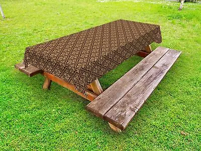 Damask Outdoor Picnic Tablecloth In 3 Sizes Decorative Washable Waterproof • $40.99