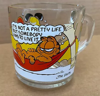 1978 Vintage McDonalds ~ GARFIELD And ODIE Glass Mug Coffee Cup Jim Davis ~ NEW • $0.99