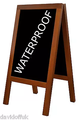 Wooden Blackboard Chalk Board A-board Pavement Sign New Waterproof Code Heavy • £79.99