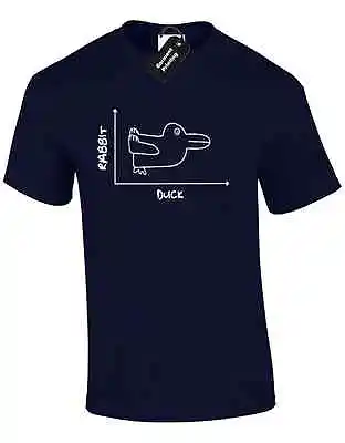 Rabbit Duck Graph Mens T Shirt Optical Illusion Novelty Hipster Gift New • £8.99