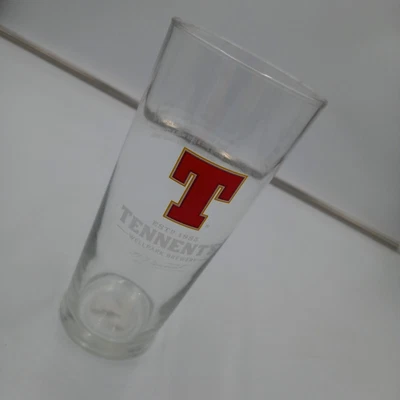 £4.95 • Buy Tennents Branded Lager Beer Glass Pint With Printed Logo