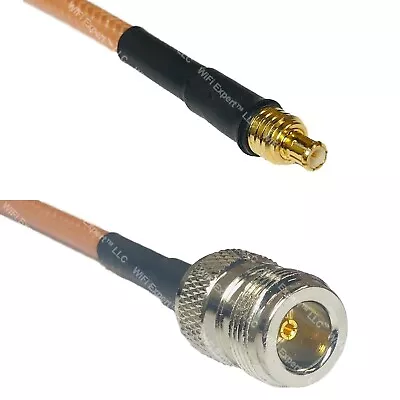 RG400 MCX MALE To N FEMALE RF Cable FAST-SHIP LOT • $185.20