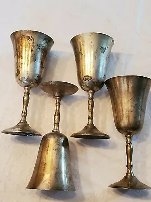 Epns Silverplate Goblets - Set Of 4 - Approximately 6  Tall • $8