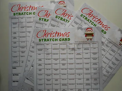 Christmas Scratch Cards 100 Spaces = Great Way To Raise Funds X5 Card 2 Winners • £7.50