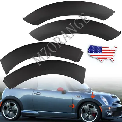 4Pcs/Set Front Wheel Arch Fender Flares Hood Trim For Mini Cooper 2002-2007 2008 • $49.92