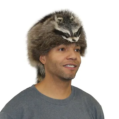 Glacier Wear Raccoon Fur Davy Crockett Hat Hts1780 • $120.95