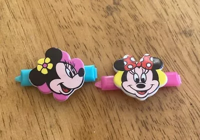 1990's Hair Clip Barrette Walt Disney MINNIE MOUSE. Vintage. 2 Of Them • $5