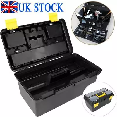 Heavy Duty Cantilever Tool Box Storage Organiser Screws Nails Storage Carry Case • £14.39