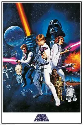 Star Wars A New Hope One Sheet Movie Cool Wall Decor Art Print Poster 24x36 • $13.98