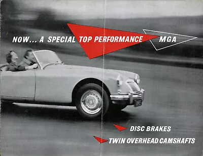 MG TWIN CAM BROCHURE REF.23/27 (14287) 4/58-50m PUBLICATION No.5837.  • $22.39