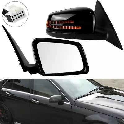 For Mercedes Benz W204 C-Class C36 C200 C180 C300 Pair Side Door Mirror Heated • $186.60