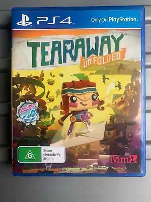 Ps4 Tearaway Unfolded Game R4 • $14.95