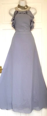 £44.99 • Buy Monsoon Beaded Neckline Maxi/floor Length Evening Party Dress Size 16