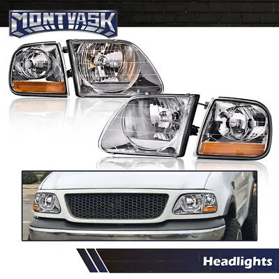 Lightning Headlights & Parking Corner Lights Fit For 97-03 Ford F150/99-02 Expe • $52.20