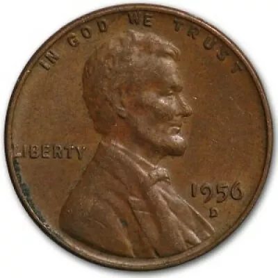 1956 D - Lincoln Wheat Penny - G/VG • $1.85