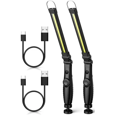 £11.99 • Buy COB Cordless Rechargeable Work Light Led Foldable Flashlight With Magnetic Base