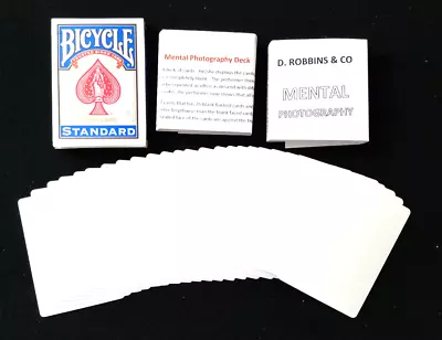 MENTAL PHOTOGRAPHY DECK - Blue Bicycle Playing Cards • $9.99