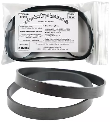$7.99 • Buy Replacement Belts For Bissell PowerForce Compact & EasyVac Lightweight - Premium