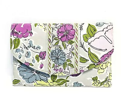 VERA BRADLEY Gray Watercolor Floral Wallet / Clutch • $8